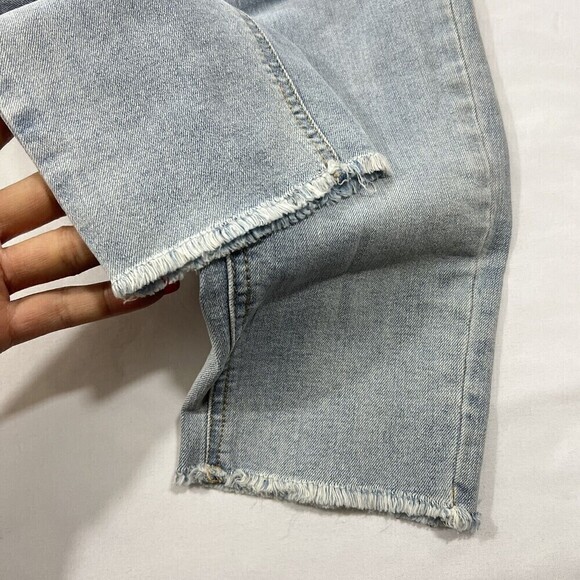 Wild Fable Highest Rise Skinny Jean Destroyed Raw Hem Denim Jeans Size 8 - Picture 4 of 12